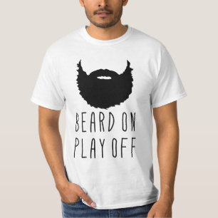 Name Number Back Print, Hockey Playoff Beard Tee