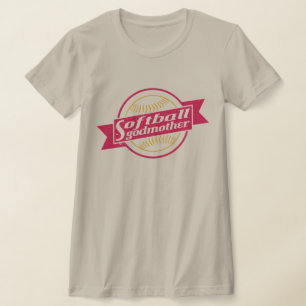 Name & Number Back Print Softball Godmother Tee
