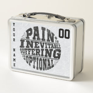 Name & Number Custom Hockey Lunch Box