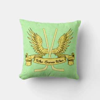 Name & Number Hockey Who Scores Wins Pillow