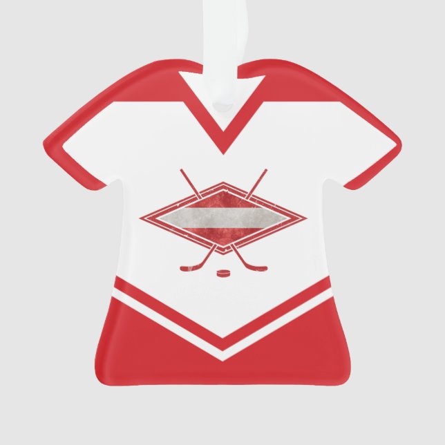 Name & Number Jersey Austria Logo Ornament (Front)