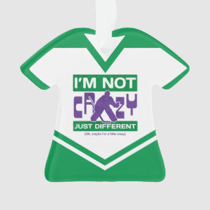 Name & Number Jersey Funny Hockey Goalie Ornament