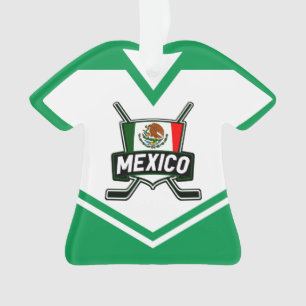 Name & Number Jersey Mexico Logo Ornament