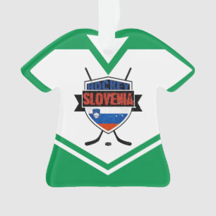 Name & Number Jersey Slovenia Logo Ornament