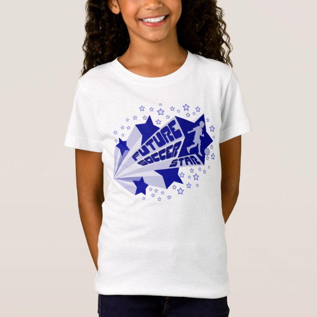 Name & Number Print T-Shirt Future Soccer Star (Front)