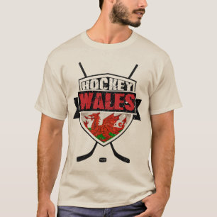 Name Number Print Welsh Ice Hockey Shirsey Tee