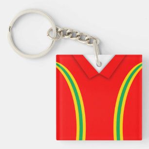 Name & Number Soccer Jersey Keyring, Football Key Ring