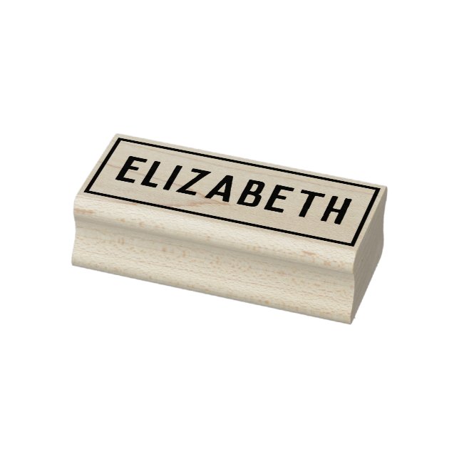 Name of Elizabeth Rubber Stamp (Stamp)