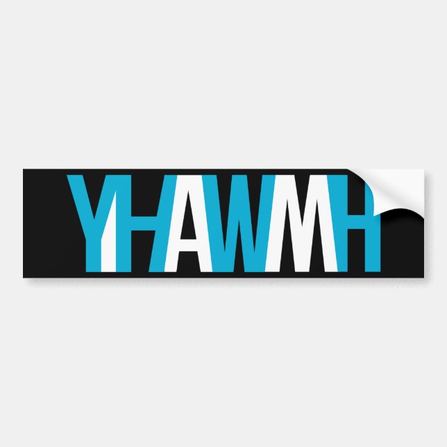 Name of God - YHWH "I AM" Bumper Sticker (Front)