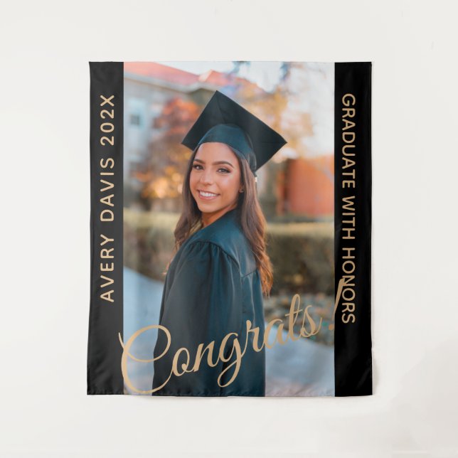 Name of Graduate Photo Year With Honours Degree Tapestry (Front)