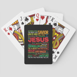 Name of jesus king saviour counsellor playing cards