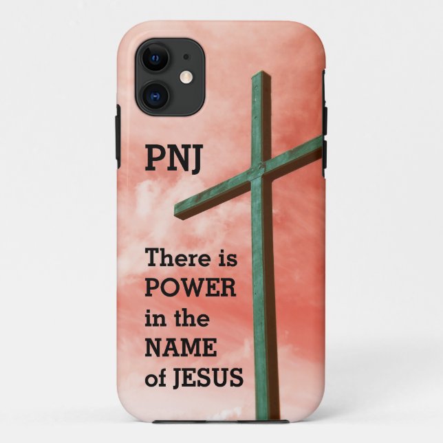 NAME OF JESUS | Monogram | Christian Case-Mate iPhone Case (Back)