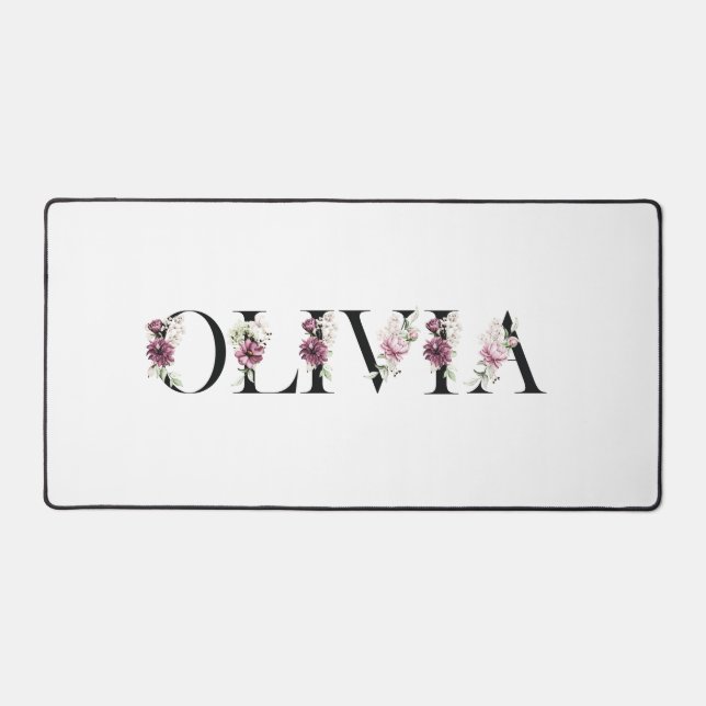 Name Olivia Desk Mat (Front)