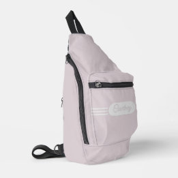 Name on Deco Style Band over Pretty Blush Pink Sling Bag