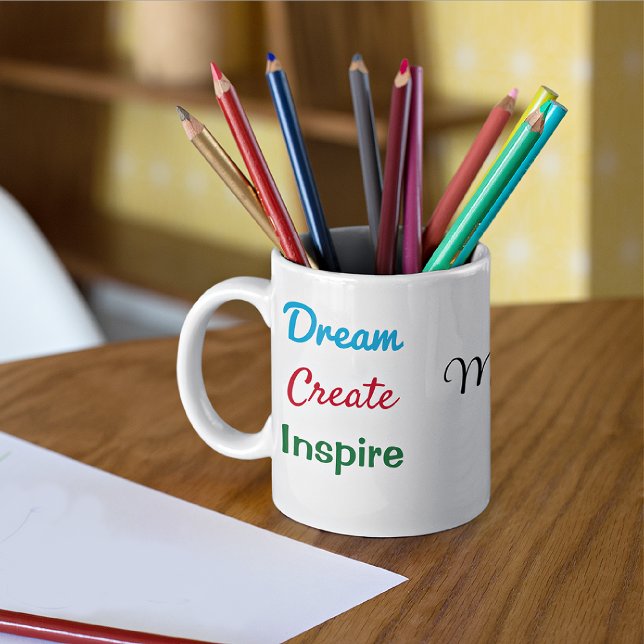 Name on Dream Create Inspire 11oz Coffee Mug (Creator Uploaded)