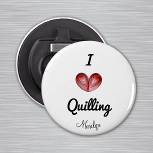 Name on (I heart) Your_Word Magnet Bottle Opener