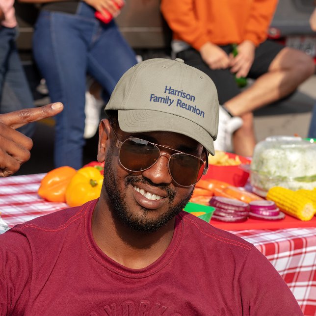 Name on Khaki, Family Reunion,  Embroidered Hat (Creator Uploaded)