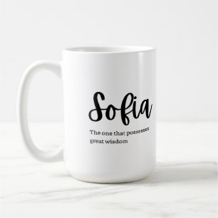 Name on Mug: Sofia  Coffee Mug