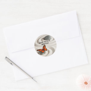 Name on Zen Garden, 1.5" Round Stickers