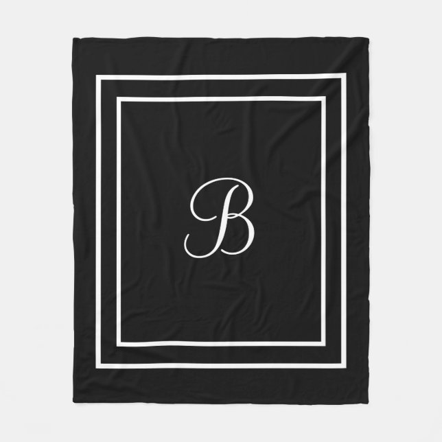Name or initial Fleece Blanket (Front)