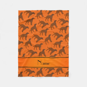 Name orange Chesapeake bay retriever dogs Fleece Blanket