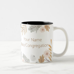 Name Personalised 2023 JW Exercise Patience Two-Tone Coffee Mug
