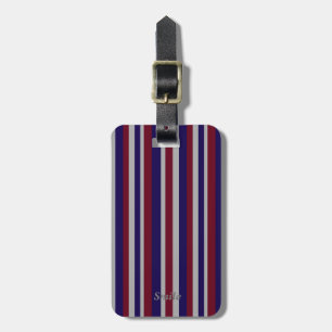 Name Phone Custom Tricolor Luggage Tag