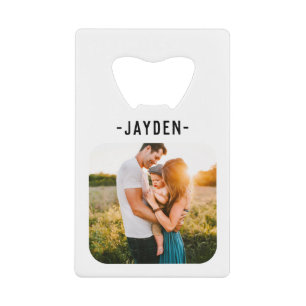 Name & Photo Credit Card Bottle Opener