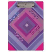 Name Pink Purple Diamond Pattern Asymmetrical Art