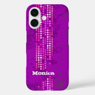 Name pink purple surf style case