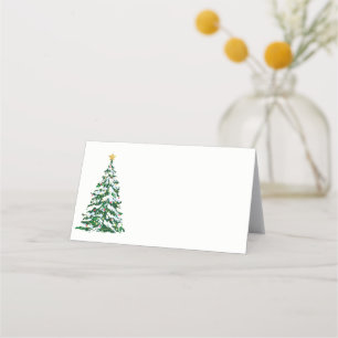 Name Place Card-Christmas Tree Card