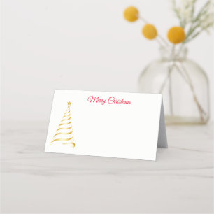 Name Place Card-Christmas Tree Place Card