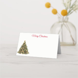 Name Place Card-Christmas Tree Place Card