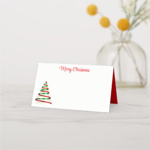 Name Place Card-Christmas Tree Place Card