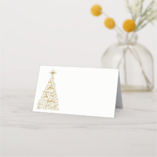 Name Place Card-Christmas Tree Place Card