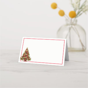 Name Place Card-Christmas Tree Place Card