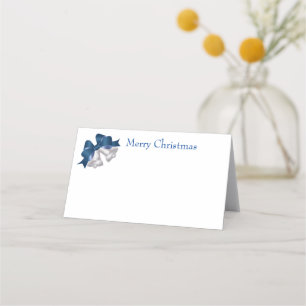 Name Place Card-Silver Bells Place Card