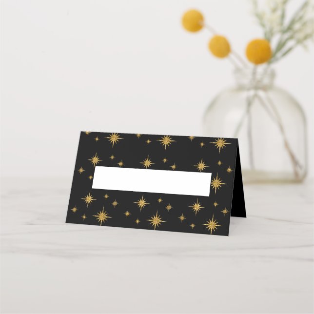Name Place Card-Starry Night Card (Front)