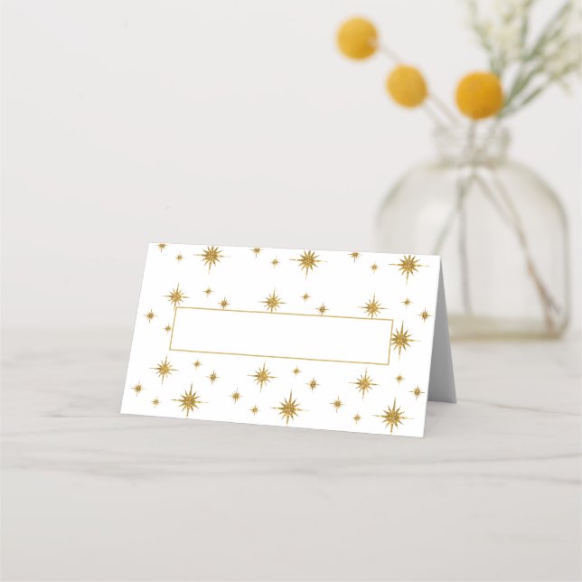 Name Place Card-Starry Night Place Card (Front)