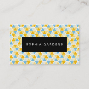 Name Plate - Hexagon Pattern 03 Business Card