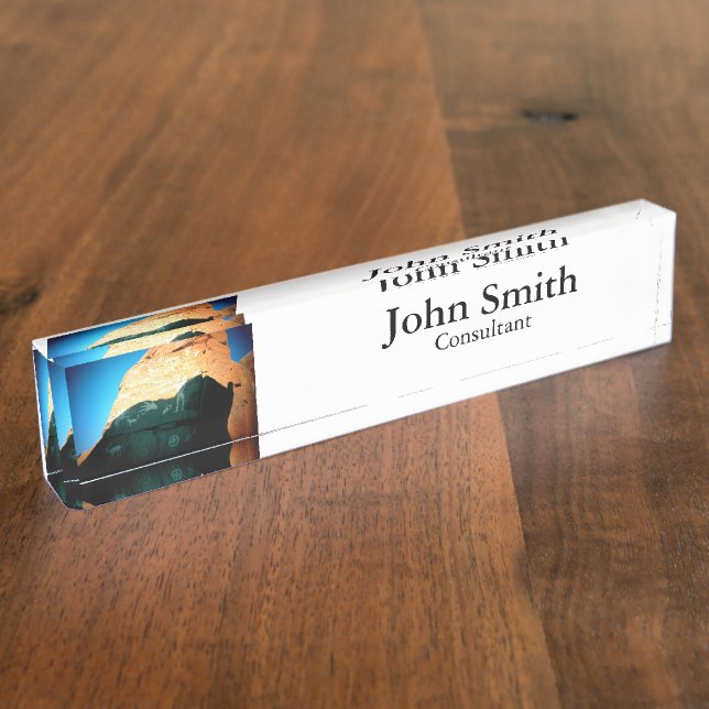 Name Plate - "Petroglyph" series (Side)