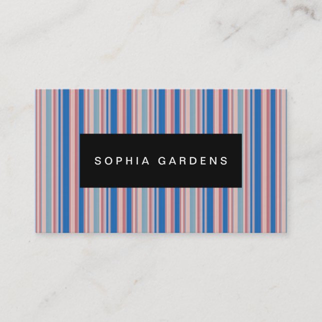 Name Plate - Stripes 310515 (11) Business Card (Front)