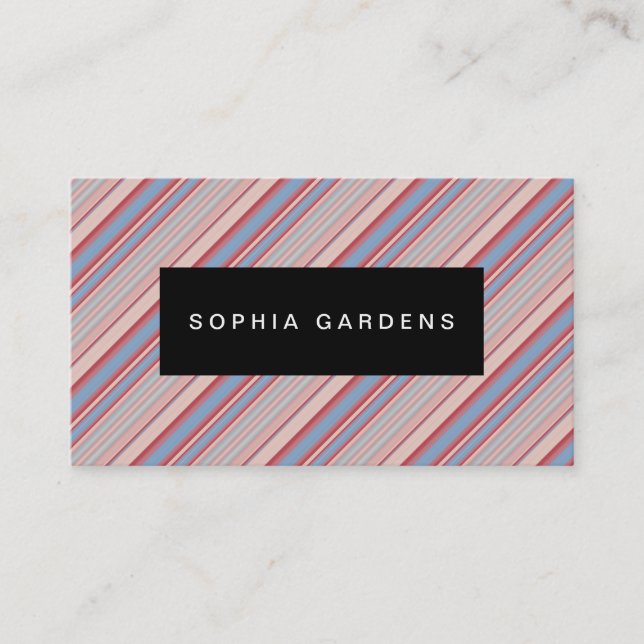 Name Plate - Stripes 310515 (12) Business Card (Front)