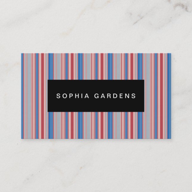 Name Plate - Stripes 310515 (14) Business Card (Front)