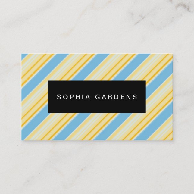 Name Plate - Stripes 310515 (2) Business Card (Front)