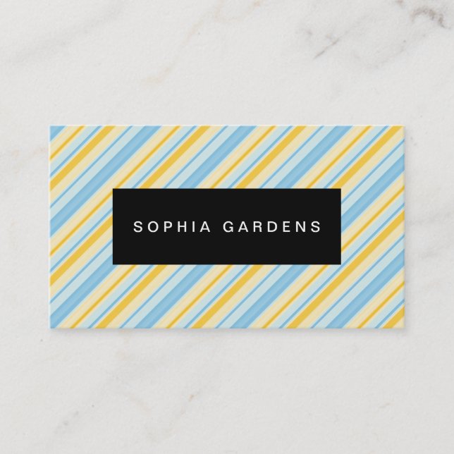 Name Plate - Stripes 310515 (3) Business Card (Front)
