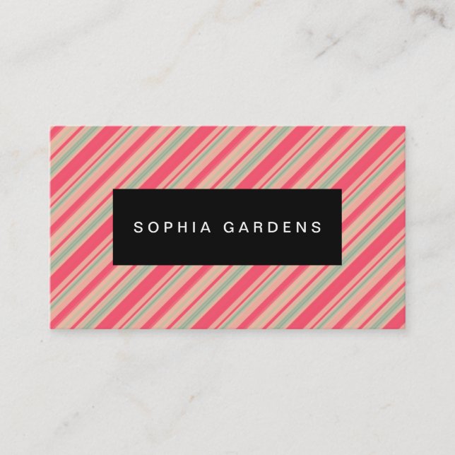 Name Plate - Stripes 310515 (9) Business Card (Front)