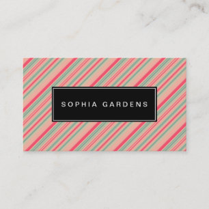 Name Plate v2 - Stripes 310515 (6) Business Card