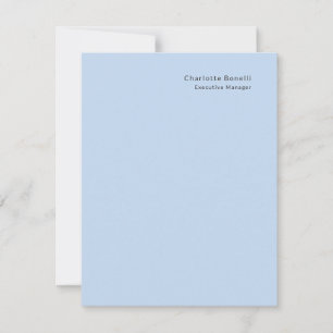 Name Professional Modern Minimalist Blue  Card
