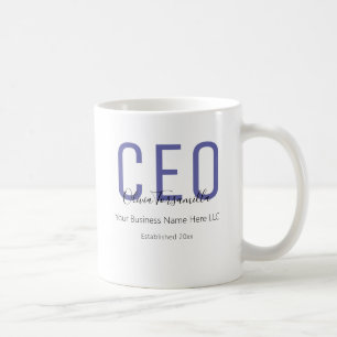 Name Purple Black CEO Coffee Mug